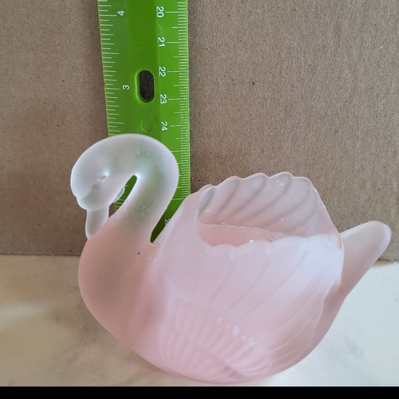 Vintage Frosted Glass Pink Swan Candles Set of 2 New Cottagecore 80s 90s MCM - Picture 3 of 4